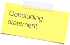 Concluding statement