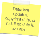 Date: last updates, copyright date, or n.d. if no date is available.