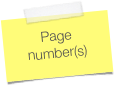 Page number(s)