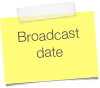 Broadcast date