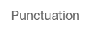 Punctuation
